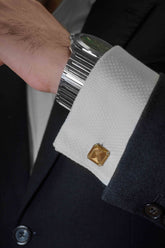 Yellow Diamond Cufflinks